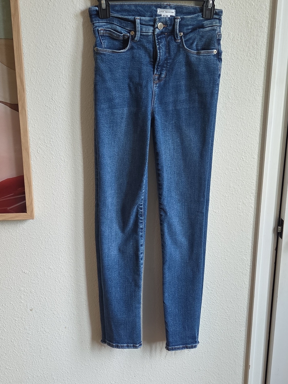 Good American Mid Blue Skinny Jeans
